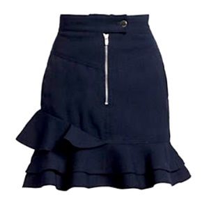 Derek Lam 10 Crosby Ruffle-Hem Mini Skirt